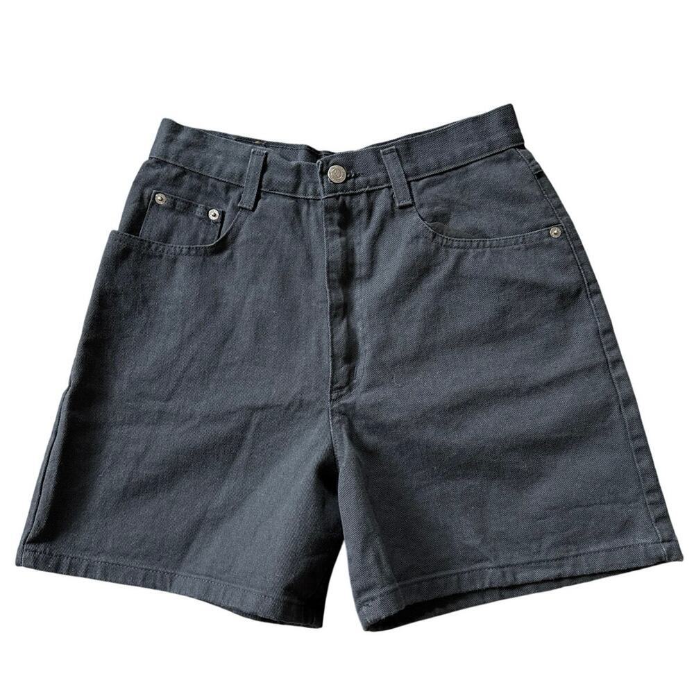 Vintage Basic 955 Jeans Black Super High Rise Jean Shorts 4.5” inseam Size 9